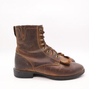 Ariat Heritage Lacer II Tassel Boots Western Women's Size 8.5 Brown Leather